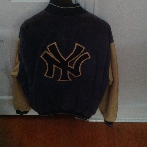 Yankees Men Authentic Large Leather & Suede Team Coat - Never Worn - Picture 6 of 8